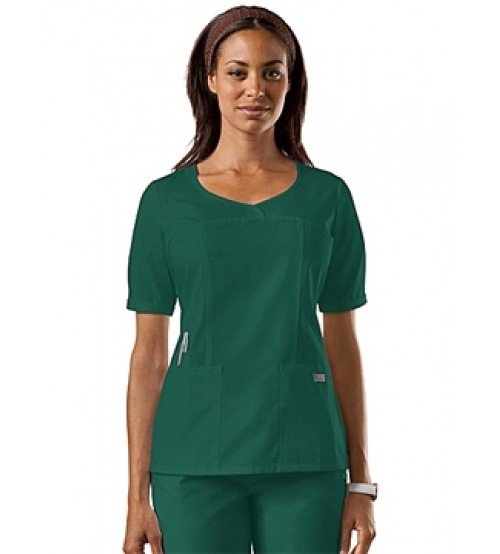 O.T DRESS GREEN ROUND NECK FEMALE