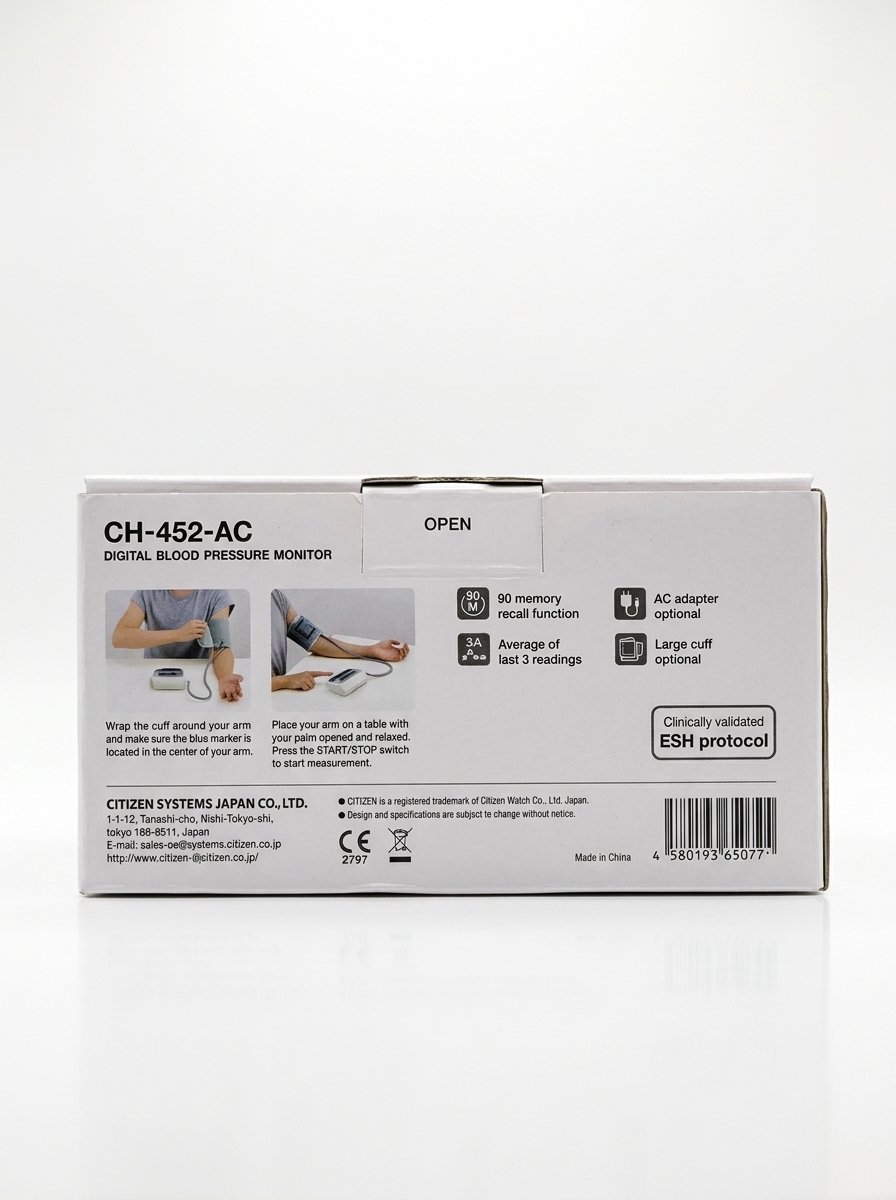 Citizen CH-452-AC Digital Blood Pressure Monitor - Image 2